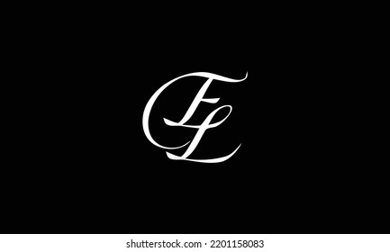 Letter El Logo Icon Design Template Stock Vector (Royalty Free ...