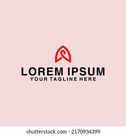 Letra A logotipo de diseño elegante 
