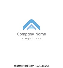 Letter A element logo design