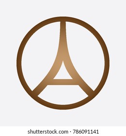 letter A in ellipse logo