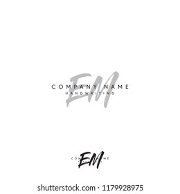 letter EM initial logo