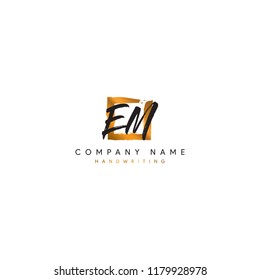 letter EM initial logo