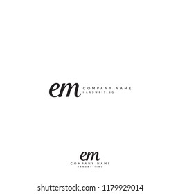 letter EM initial logo