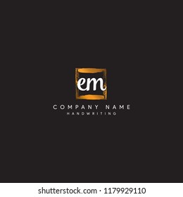 letter EM initial logo