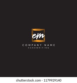letter EM initial logo