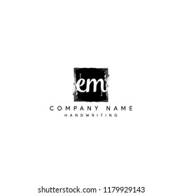 letter EM initial logo