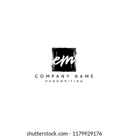 letter EM initial logo