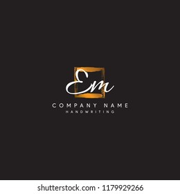 letter EM initial logo