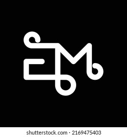 Letter EM Line Business Logo Design