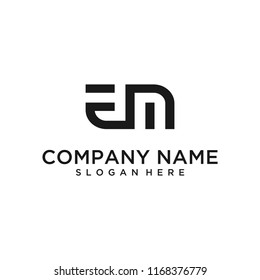 Letter EM Logo Design