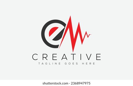 Letter EM logo design template vector illustration