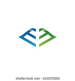 letter EM logo icon vector template