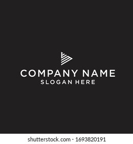 letter em play logo design vector illustration template