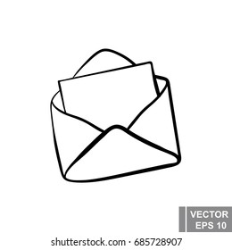 Letter. Email. The icon. 