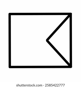 letter or email icon to indicate communication or message.