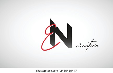 Letter EN Creative Clean Logo Design