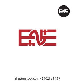 Letter ENE Monogram Logo Design