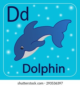 The letter of the English alphabet D