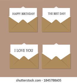 the letter in the envelope