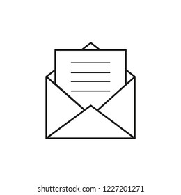 Letter envelope icon