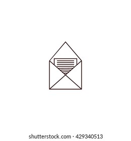 letter, envelope, icon