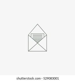 letter, envelope, icon