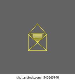 letter, envelope, icon