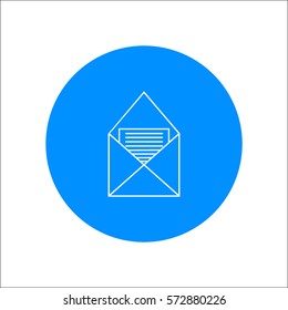 letter, envelope, icon