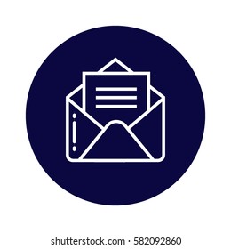 Letter in envelope icon