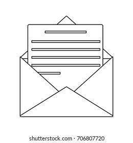letter and envelope icon