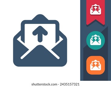 Letter, Envelope Icon. Mail, Email, E-mail, Message. Professional, pixel perfect vector icon.