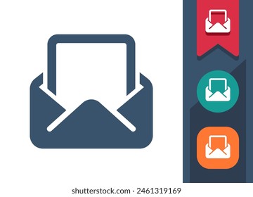 Letter, Envelope Icon. Mail, Email, E-mail, Message. Professional, pixel perfect vector icon.