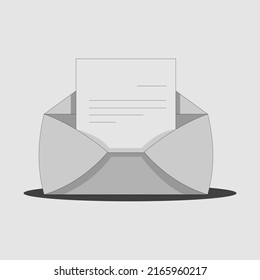 Letter Envelope Icon. Newsletter E-mail Mail Symbol