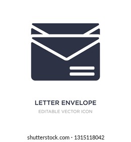 letter envelope icon on white background. Simple element illustration from UI concept. letter envelope icon symbol design.