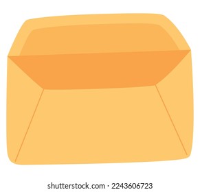 letter envelope icon over white