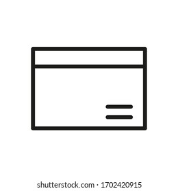 Letter, Envelope. Outline of a vector icon for web design applications isolated on a white background.
