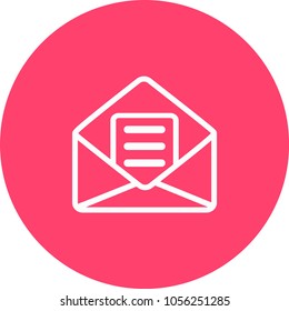 Letter and envelope vector icon for your design.