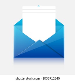 letter, envelope, vector illustration