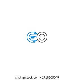 Letter EO logo icon template illustration