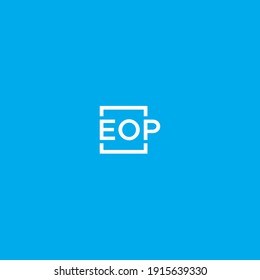  letter eop initial logo ,modern logo icon, creative logo concept