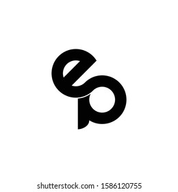 Letter "EP" logo monogram. EP icon design vector