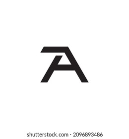 Letter A epic simple symbol logo vector