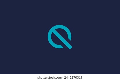 letter eq with circle logo icon design vector design template inspiration