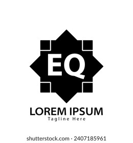 letter EQ logo. EQ logo design vector illustration for creative company, business, industry