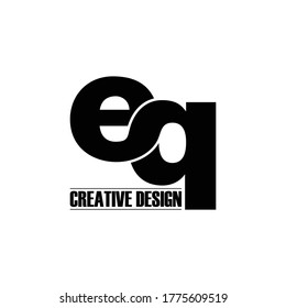 Letter EQ logo icon design vector. monogram logo vector illustration