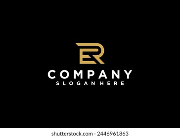 letter ER logo company name