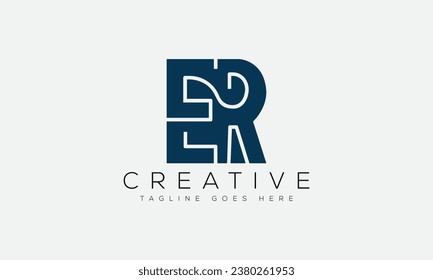 Letter ER logo design template vector illustration