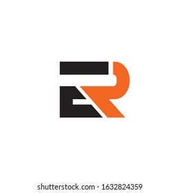 letter ER logo icon vector

