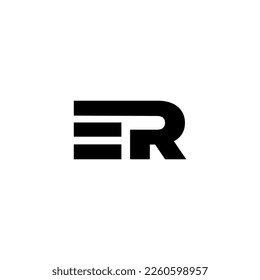 Letter ER monogram logo design