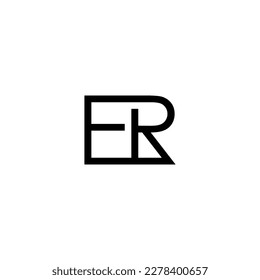 Letter ER Monogram logo design